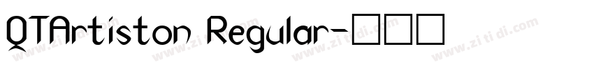 QTArtiston Regular字体转换